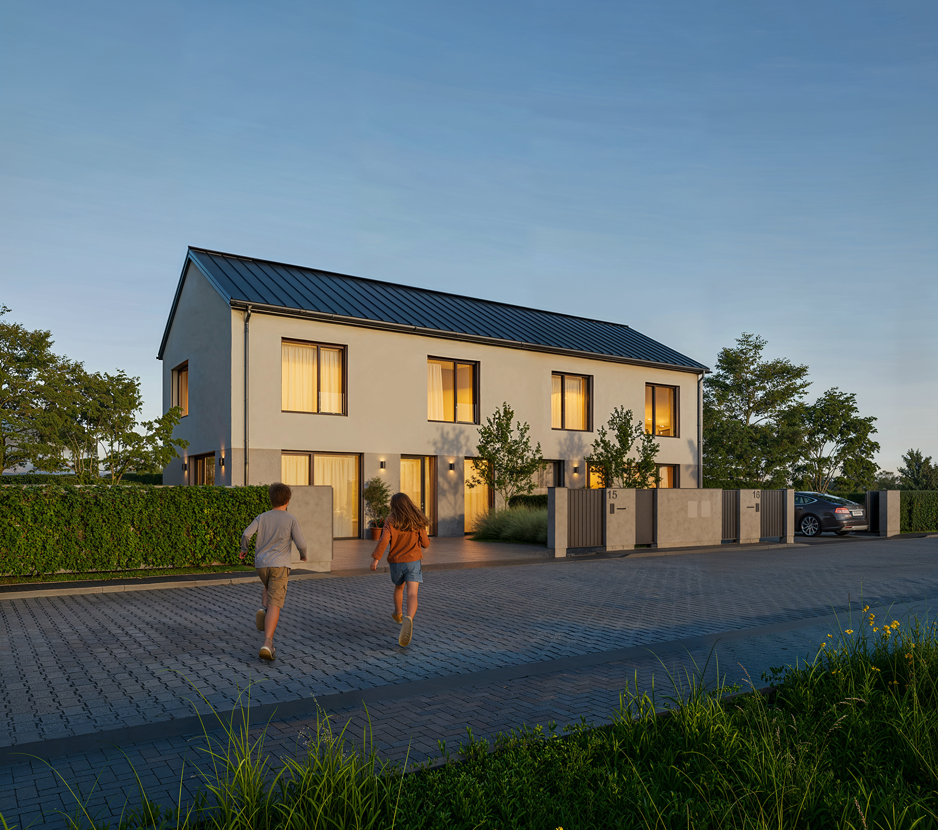 Projekt Osada Chrustenice fotorealistické vizualizace. yuna studio 