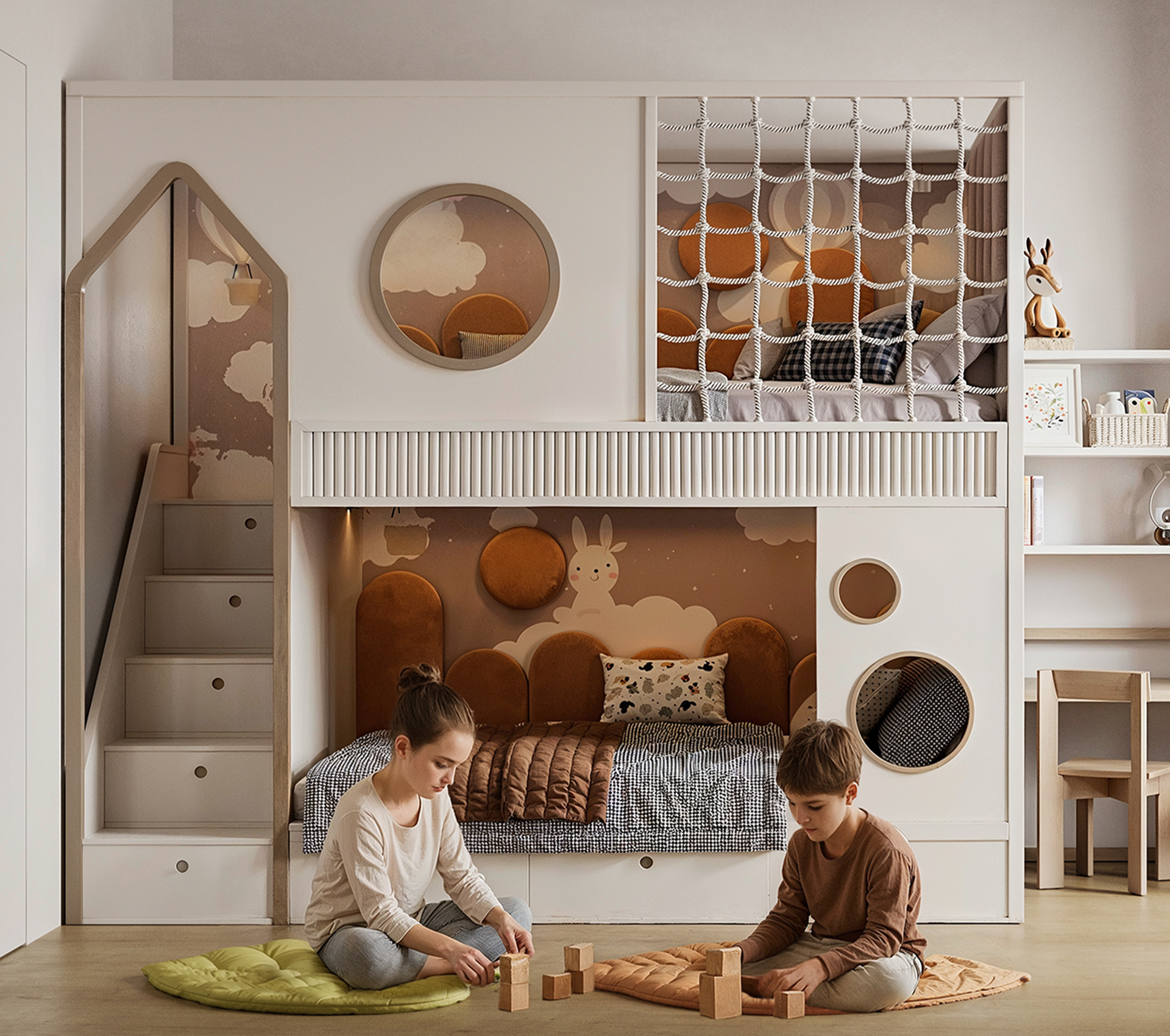 Architektonická vizualizace projektu Osada Chrustenice. yuna studio 