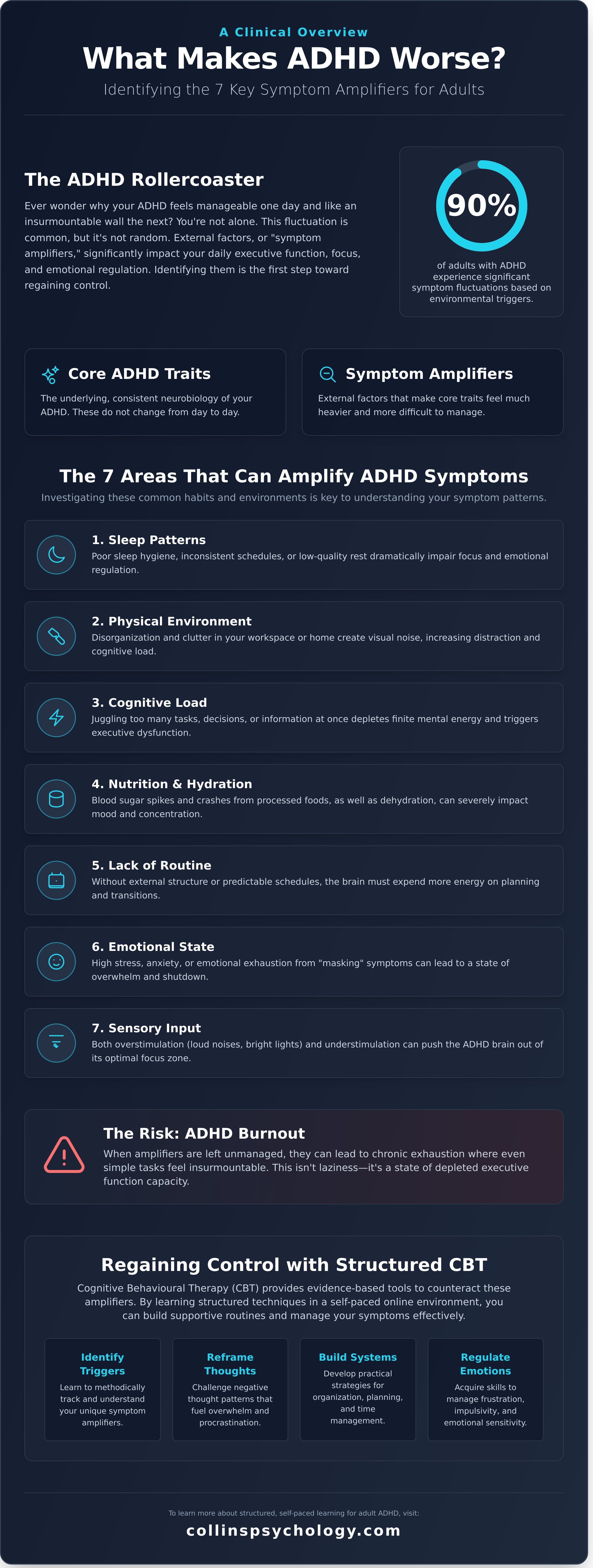 What are the 7 things that make ADHD much worse?