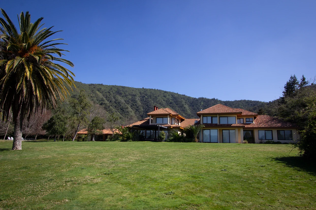 Private lodge at the foot of Cerro Castillo, next to Cerro Castillo National Park on the Carretera Austral, Patagonia Chile.