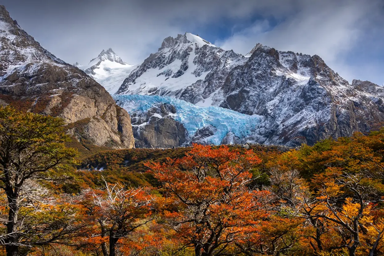 Autumn landscapes along the Carretera Austral near Coyhaique, Patagonia Chile