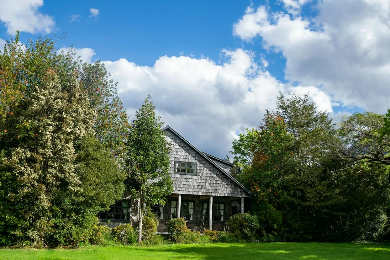Boutique lodge surrounded by native forest near Pumalín Douglas Tompkins National Park, Patagonia