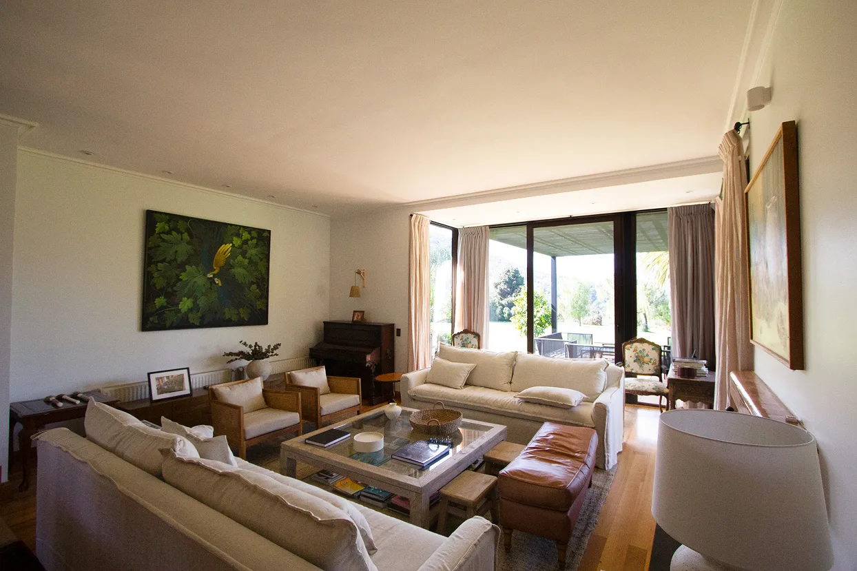 Elegant bedroom at The Vineyard House, luxury private stay in Casablanca Valley Chile