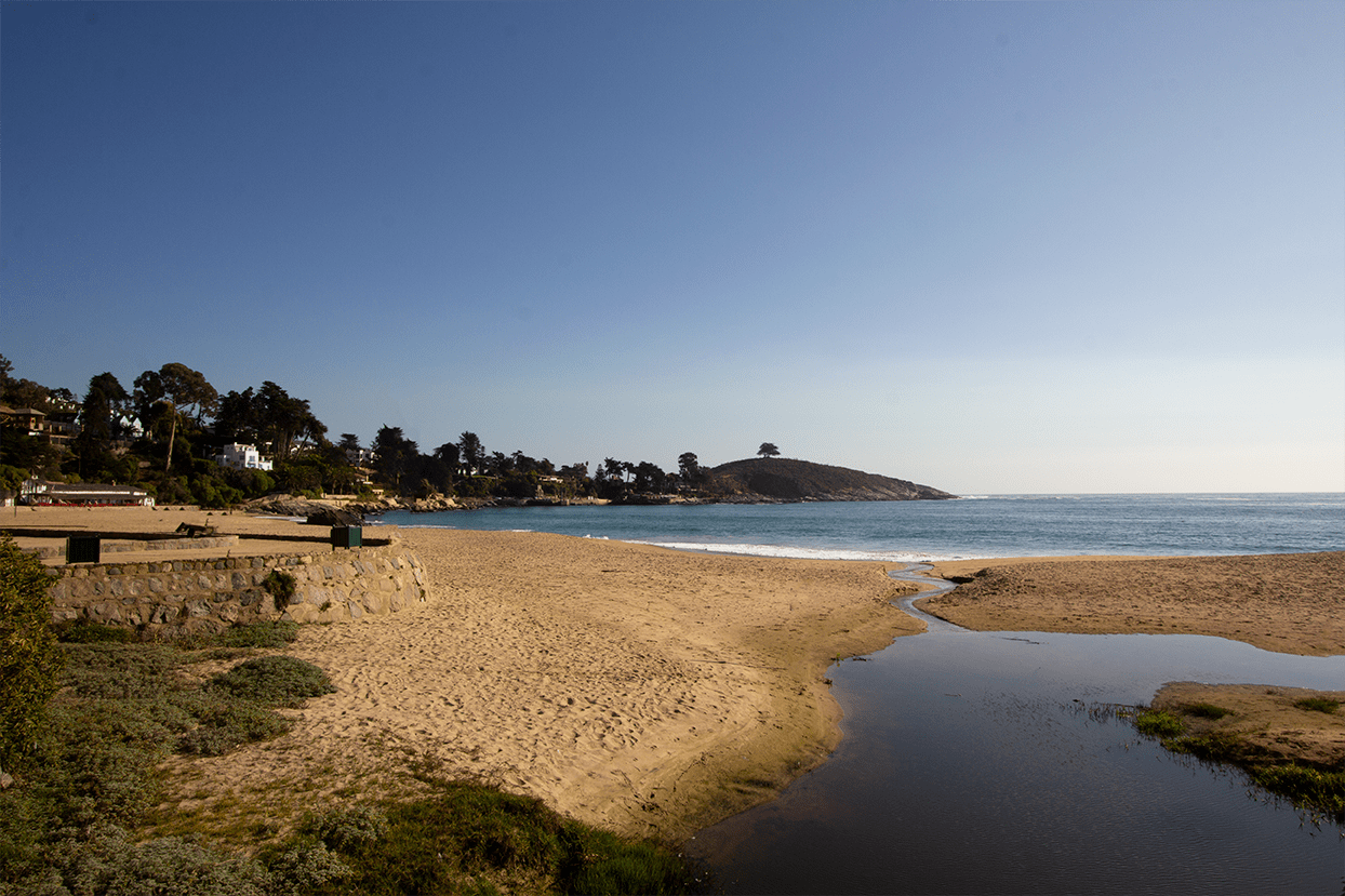Private outdoor space at Drift by The Pacific, exclusive Pacific coast retreat in Chile