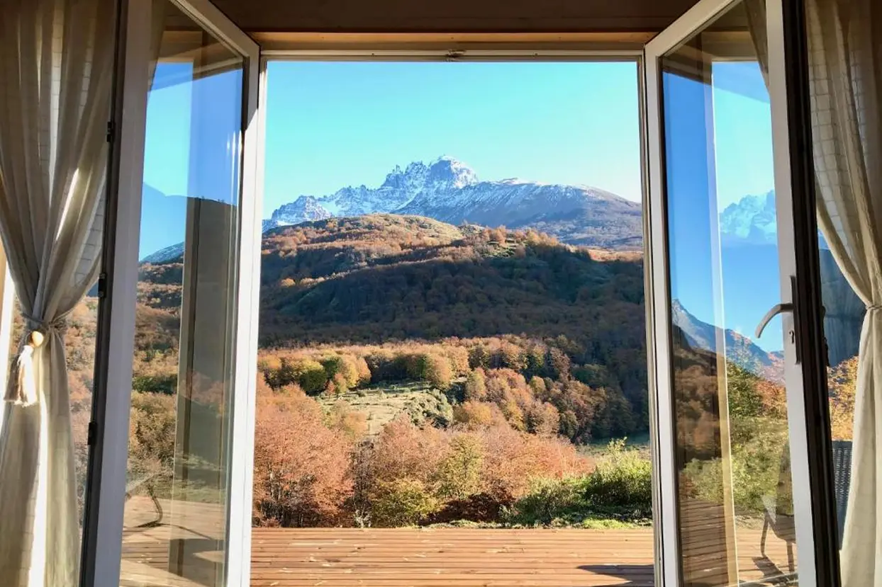 Wildlife encounter at Casa Cerro Castillo Retreat, condors and huemules in Chilean Patagonia