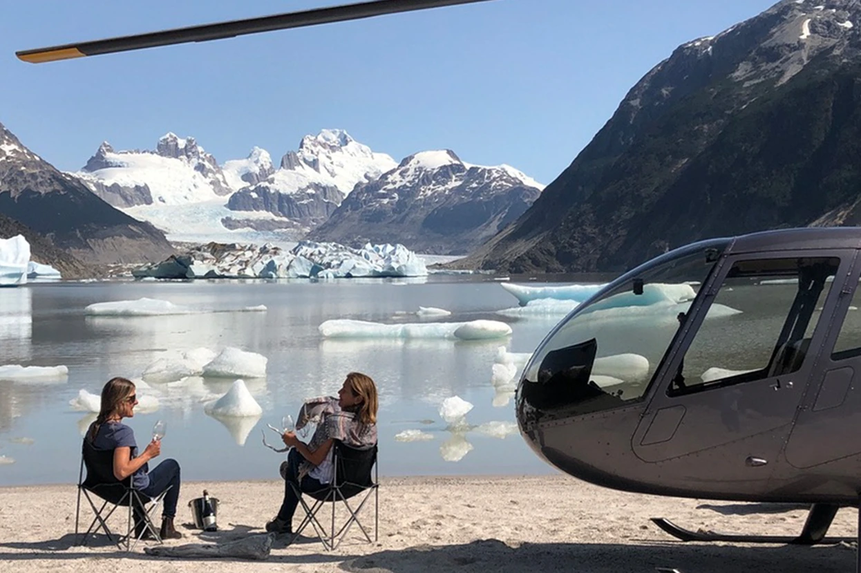 Private lakefront views from The Bertrand Stay, where Lago Bertrand meets General Carrera Lake, Chile