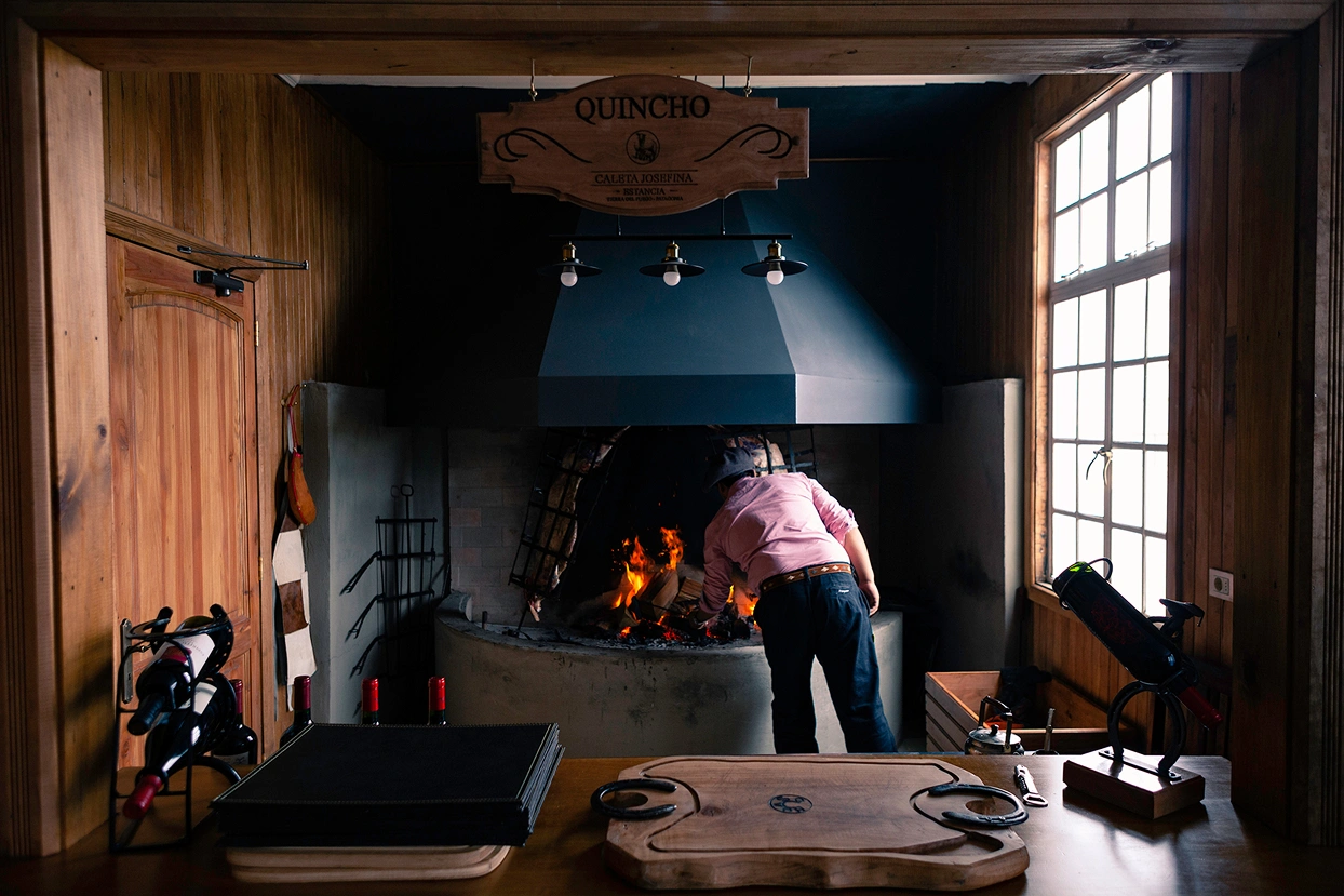 Open pampas and windswept steppe at Tierra del Fuego House private stay, southern Chile