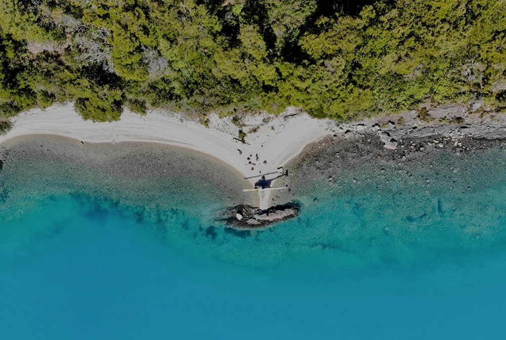 Helicopter arrival to The Bertrand Stay, exclusive private Patagonian experience in Chile