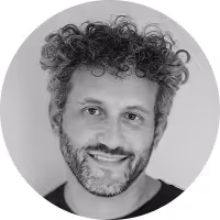 A smiling 40-something male.
