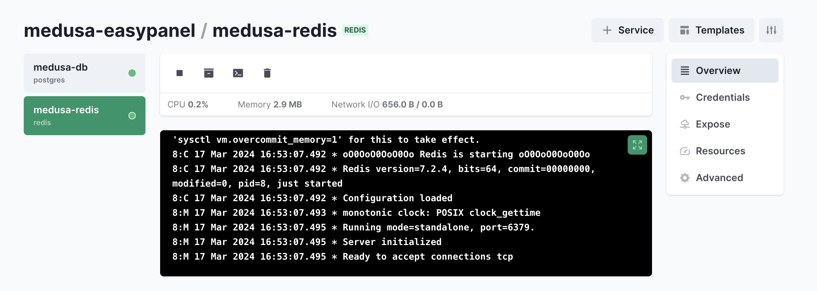 medusa-redis-easypanel.png