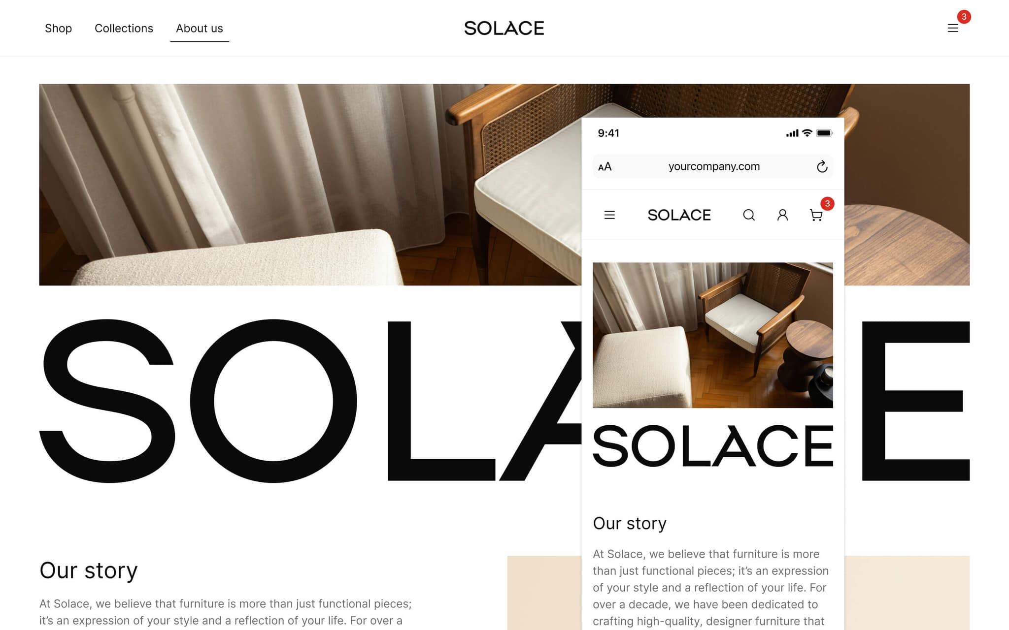 B2C Storefront Homepage