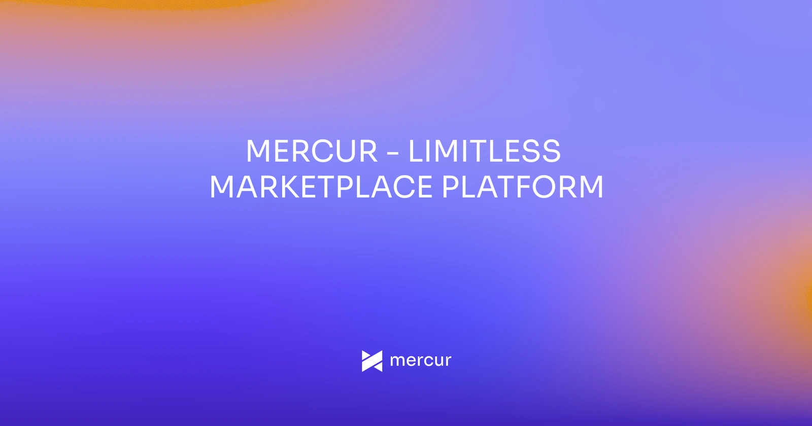 Mercur - Limitless Marketplace Platform