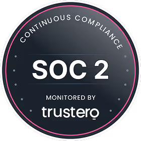 SOC2 badge from Trustero