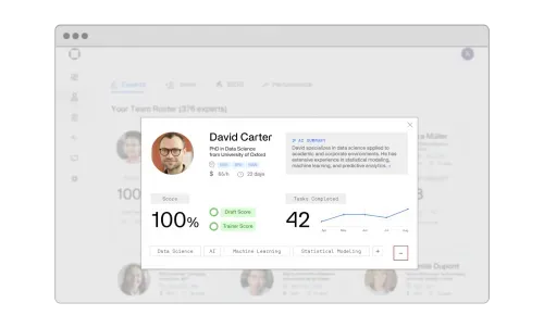 A sample image of Invisible's platform.