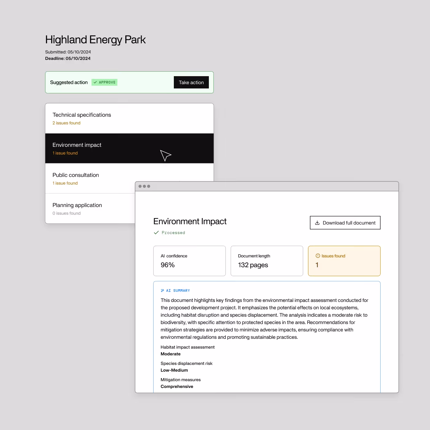 A sample of Invisible's platform