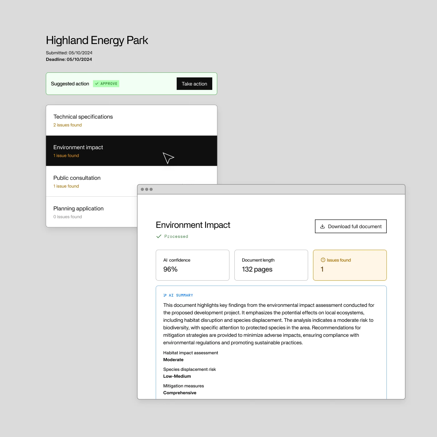 A sample of Invisible's platform