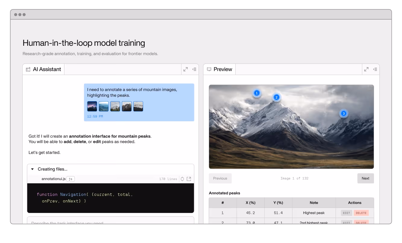 A screenshot of Invisible's platform demonstrating annotation of a video.