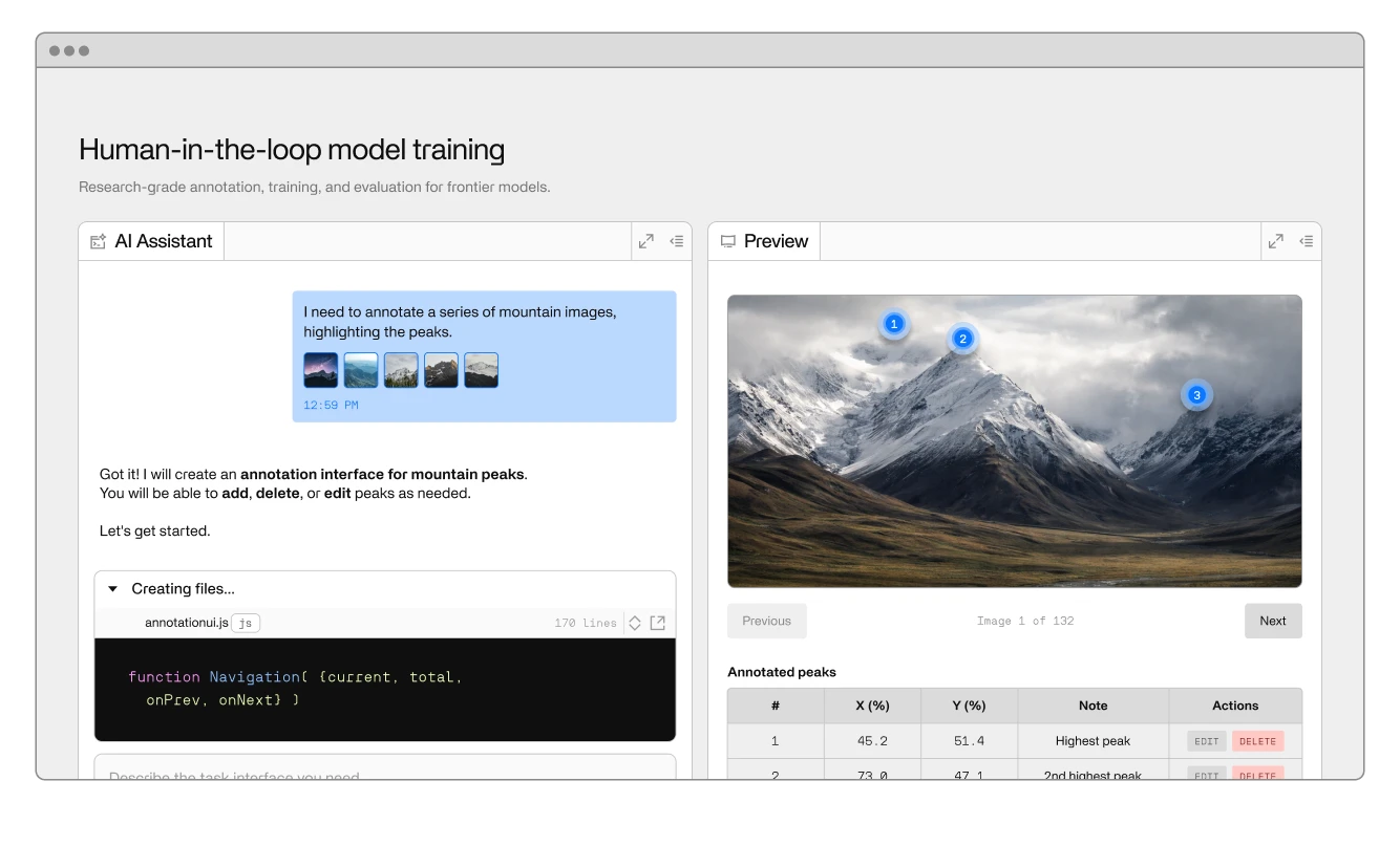 A screenshot of Invisible's platform demonstrating annotation of a video.