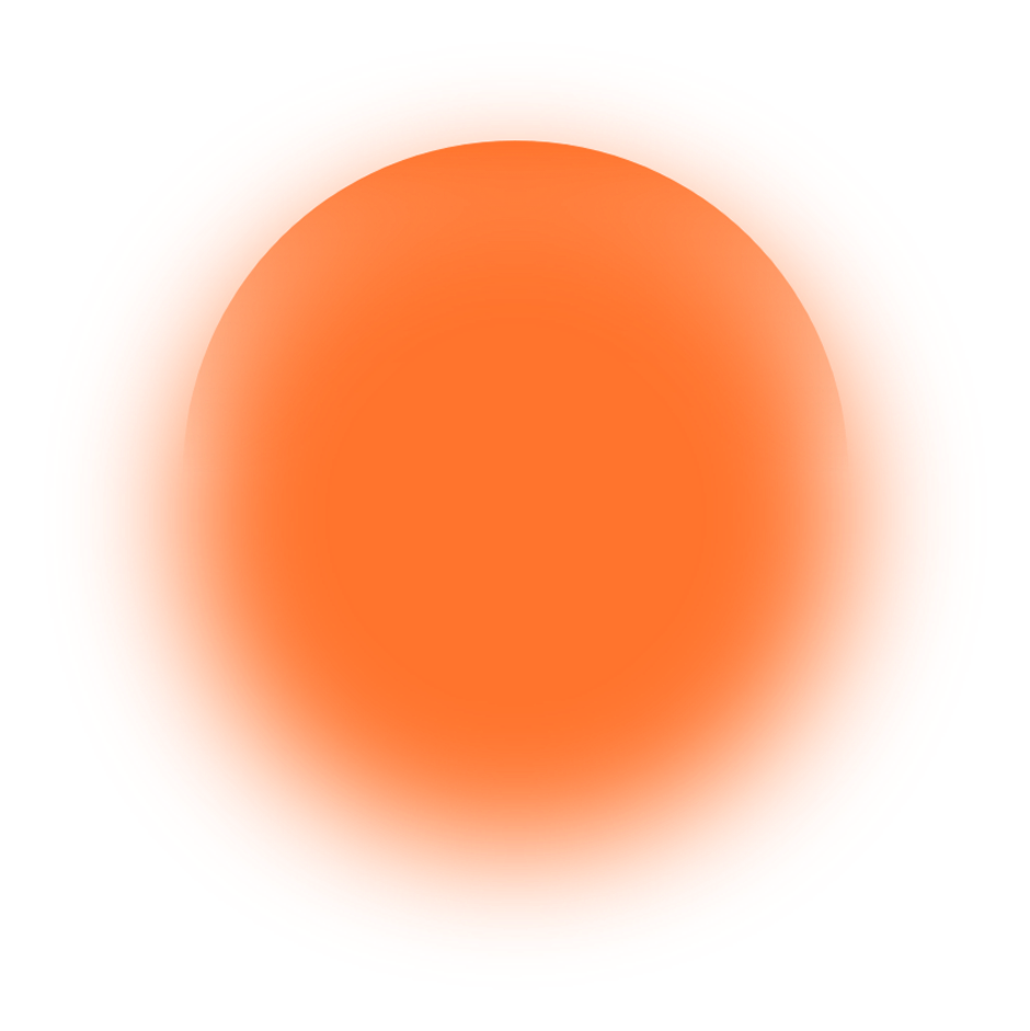 Orange circle with blur