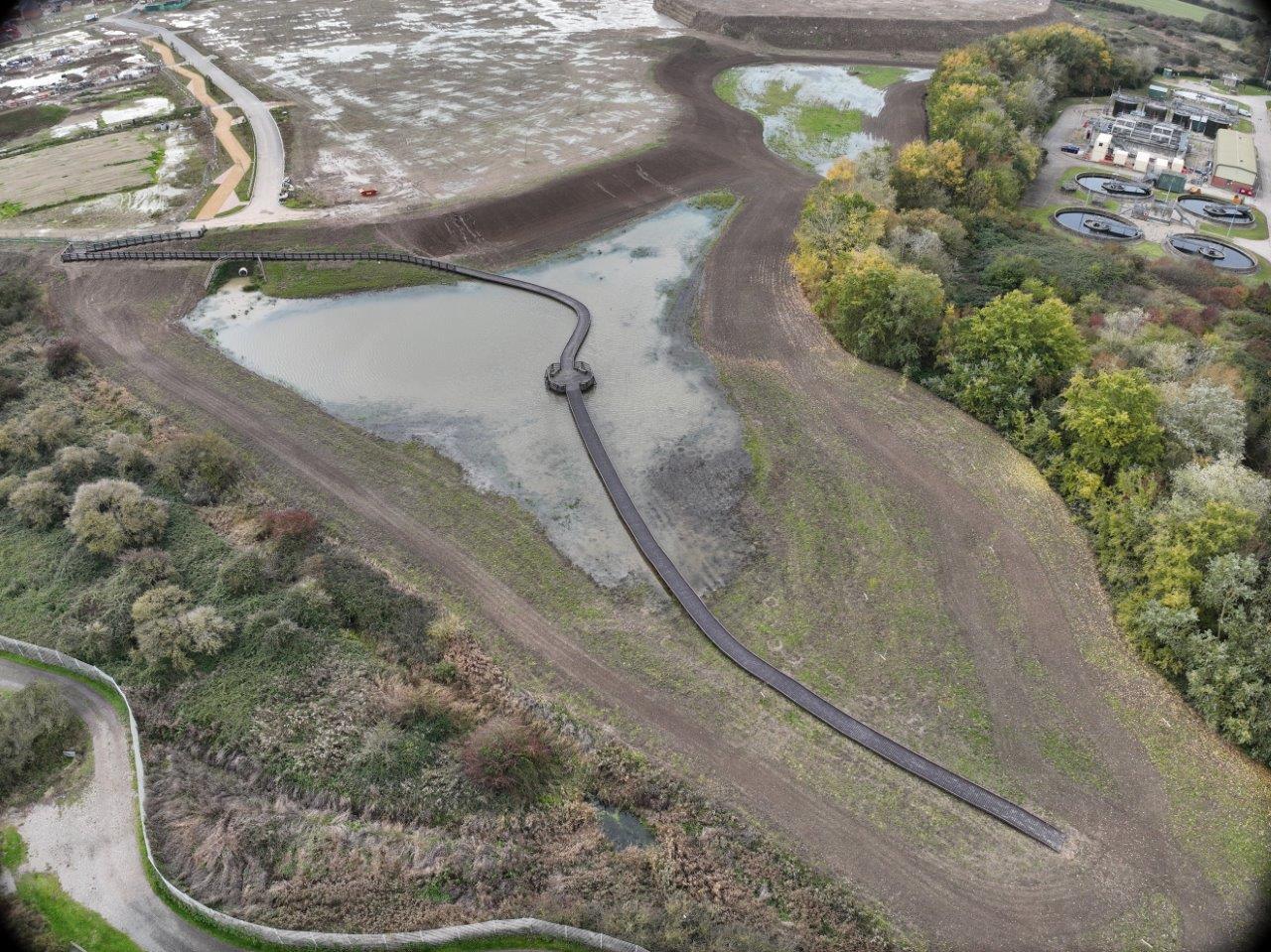 Land development works at Martello Lakes, Hythe.