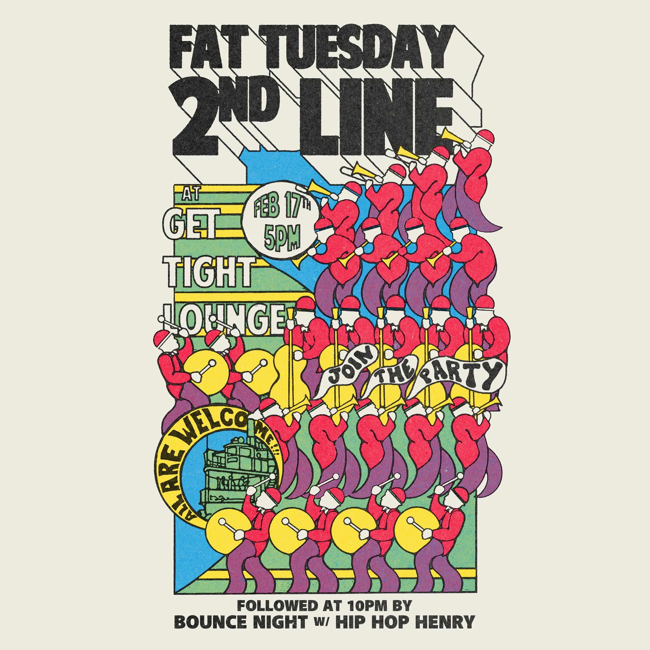 Fat Tuesday 2nd Line & Bounce Night