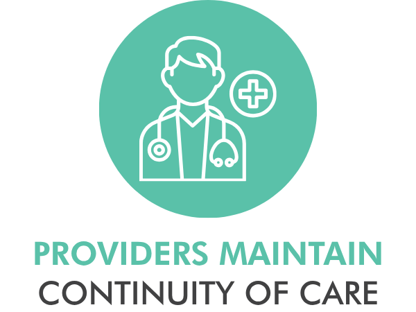 Providers maintain continuity of care