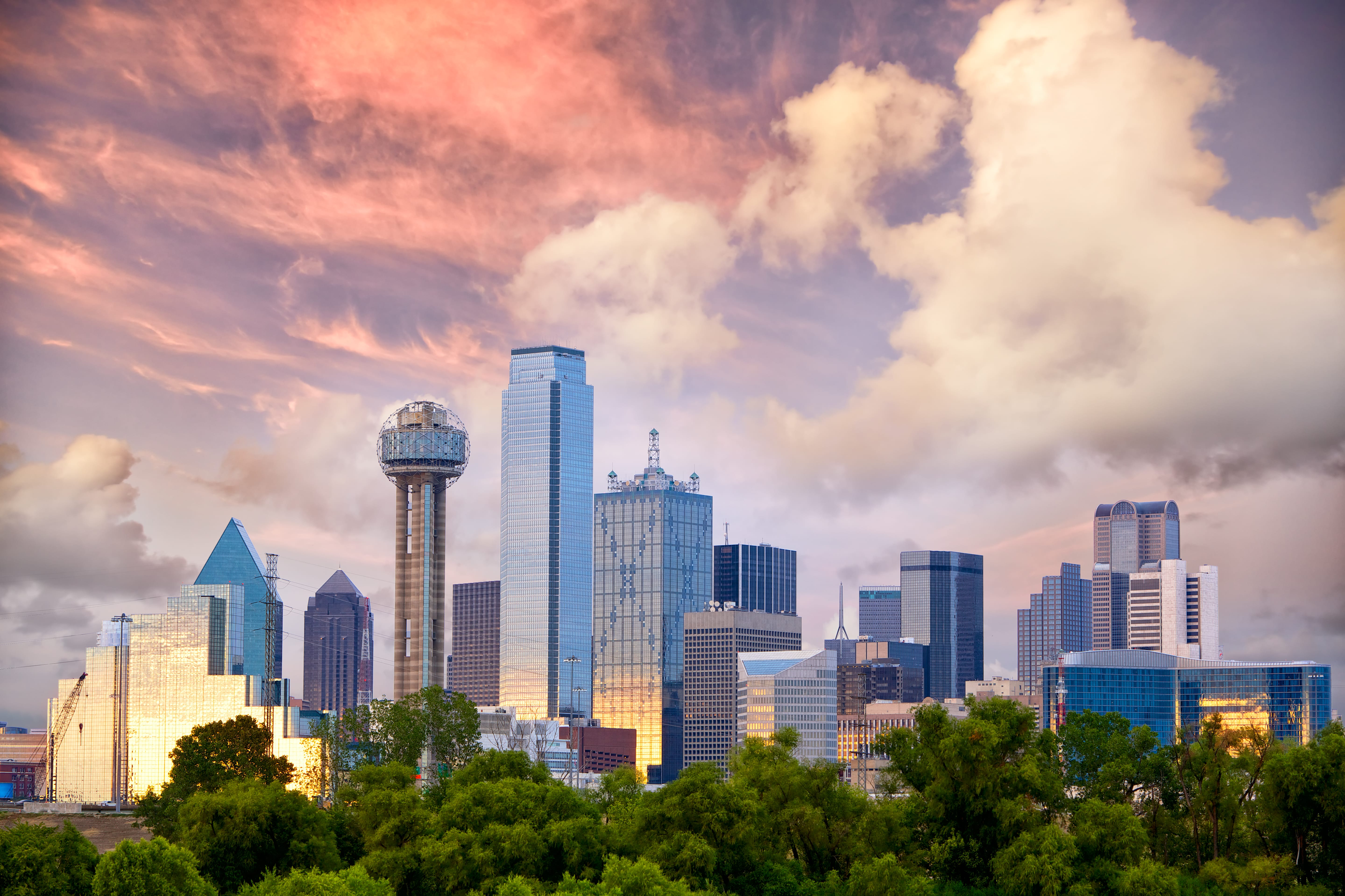 landscape picture of dallas city
