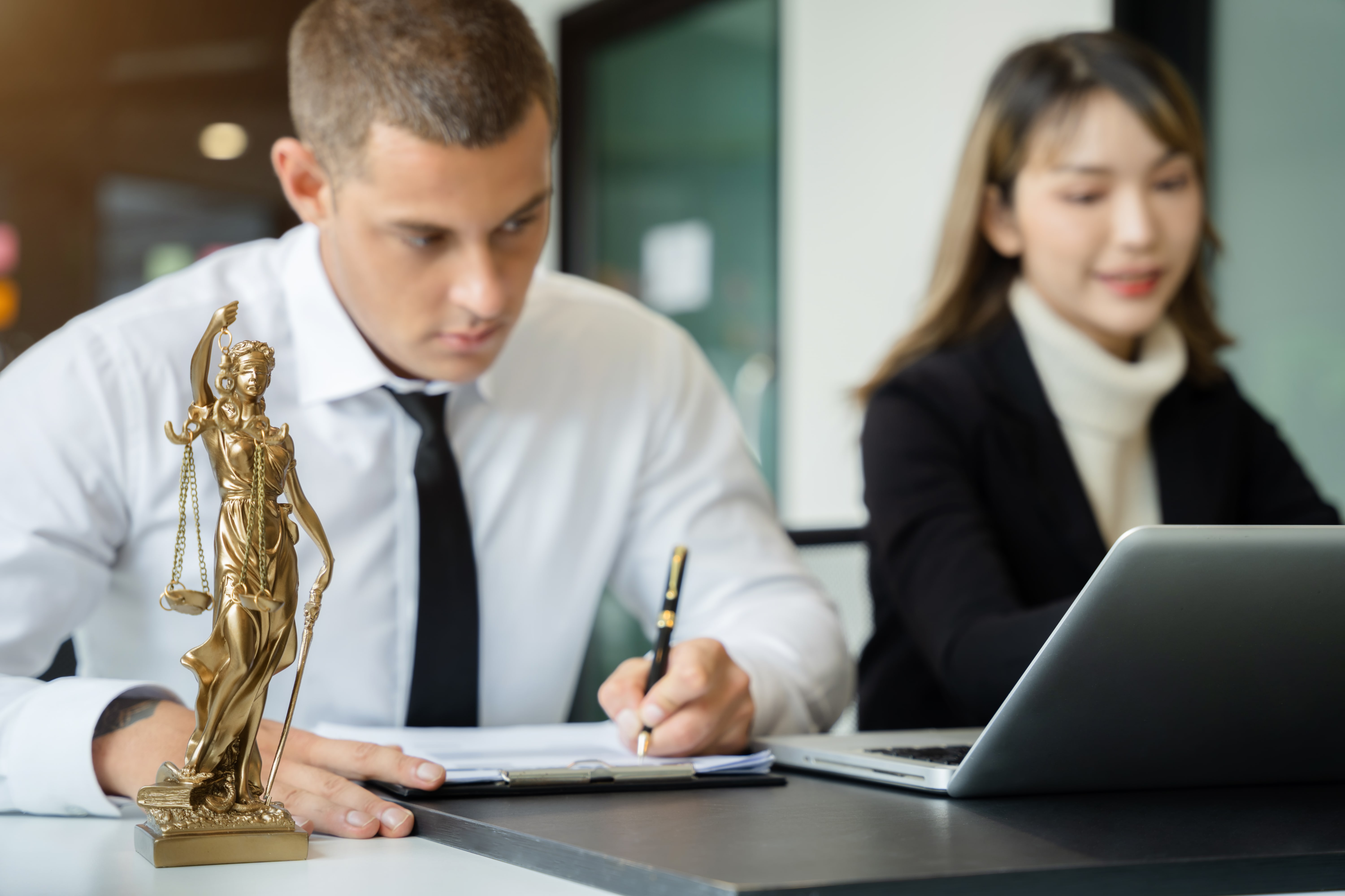 law firm team working on SEO