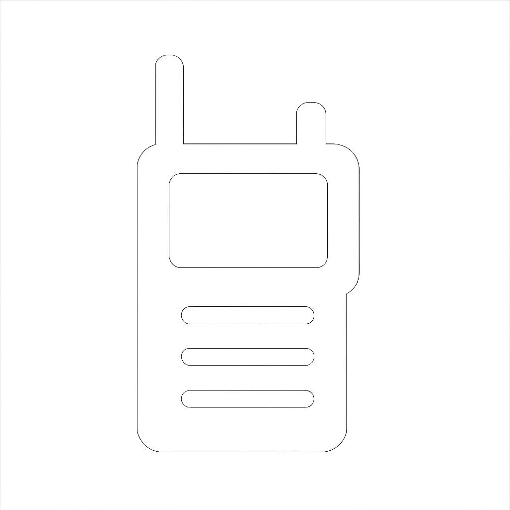 Two-way radio icon