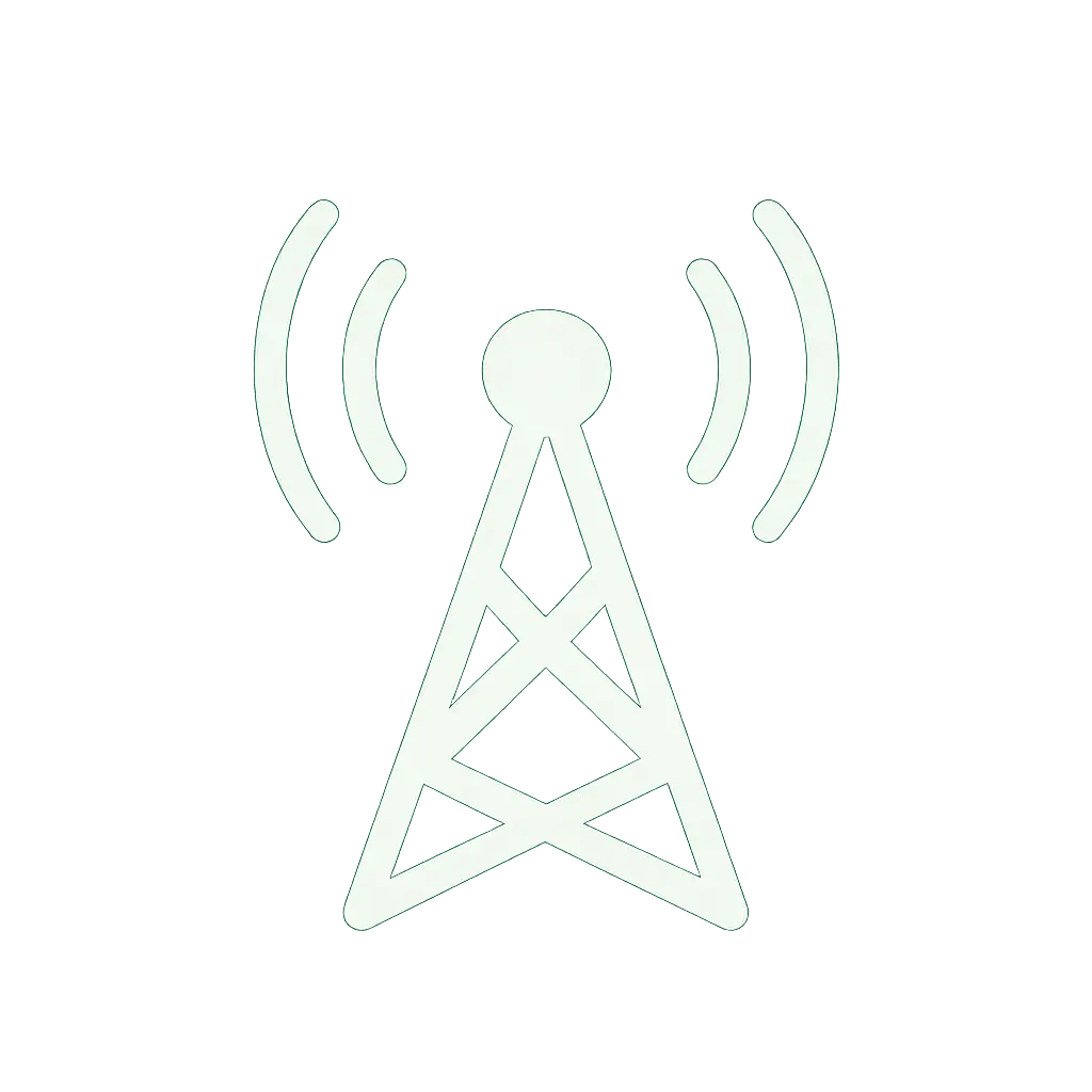 Cellular or Two-way radio tower icon