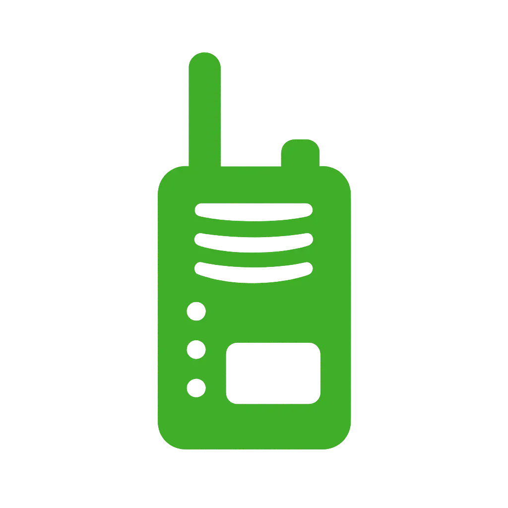 A walkie talkie icon
