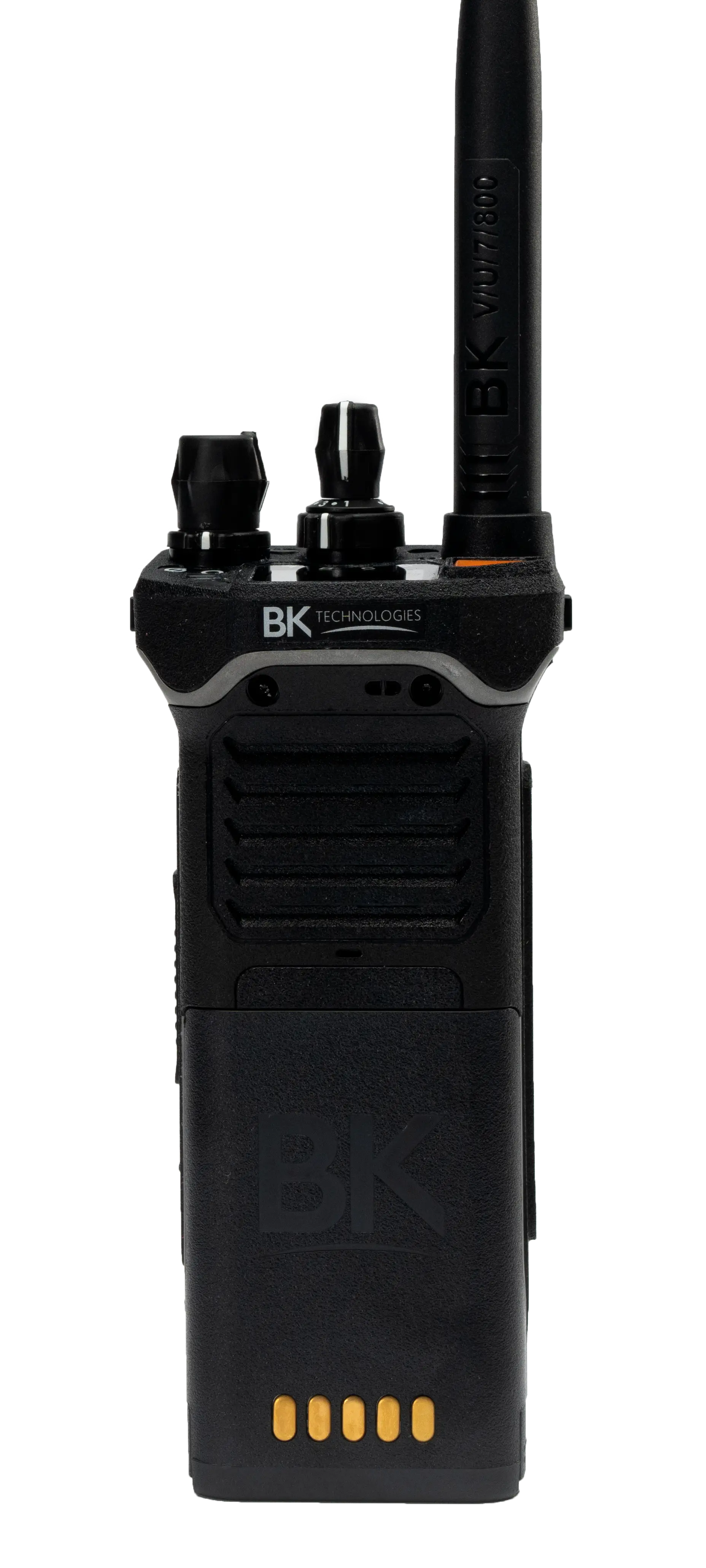 Sonim XP5+ LTE two-way radio showing the dedicated PTT button on the side