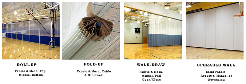 Gym Divider Systems We Service