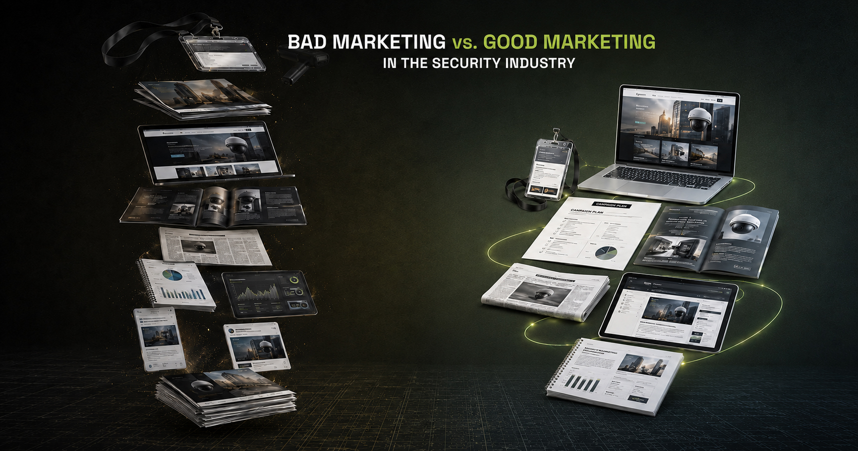 Bad marketing versus good marketing in the security industry.