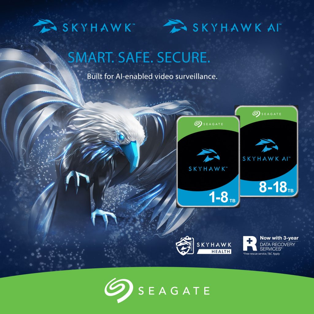 Seagate SkyHawk and SkyHawk AI retail wall banner