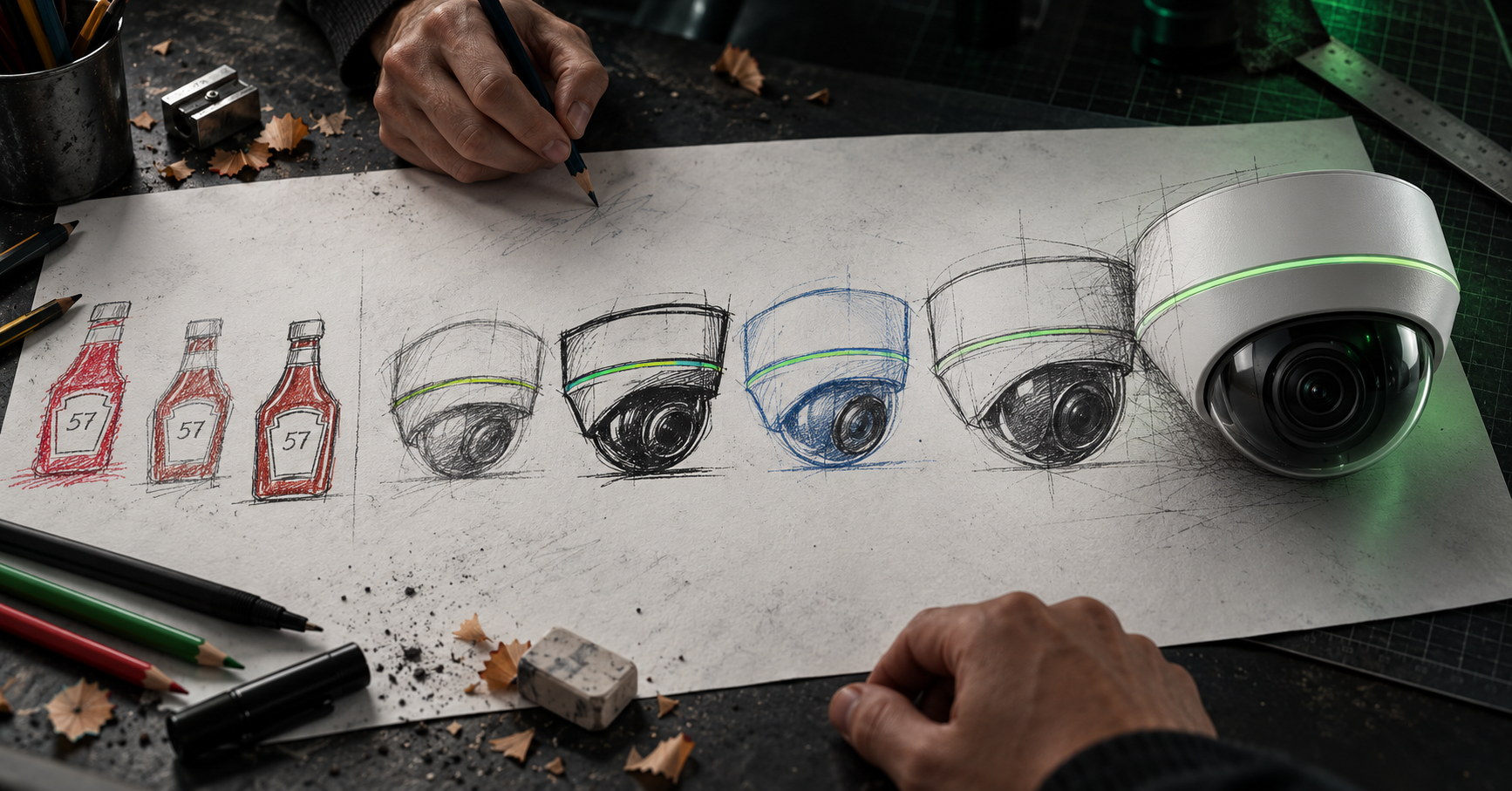 Draw Your Category: from sketches to real security cameras
