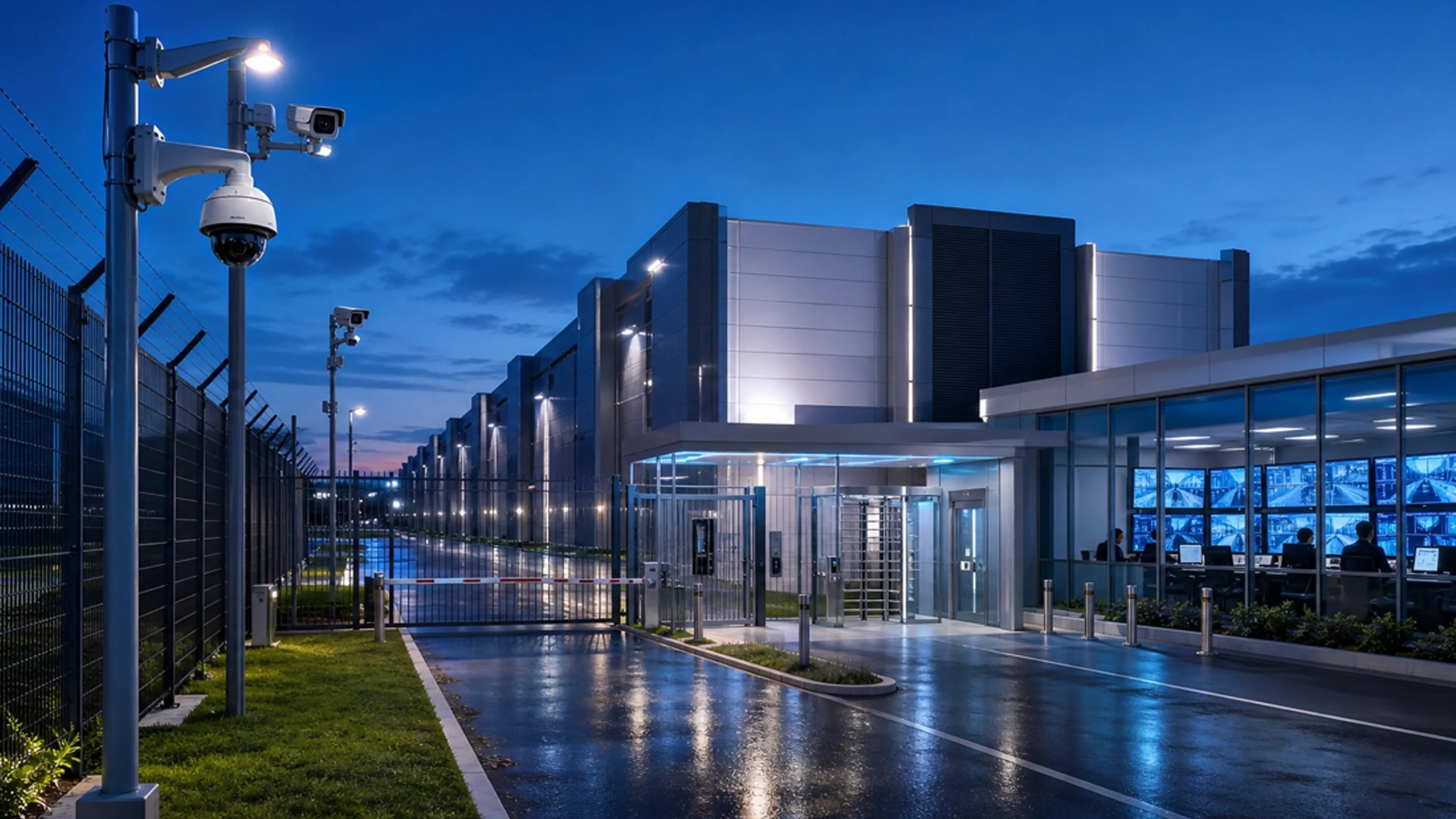 Security infrastructure at a modern data center campus