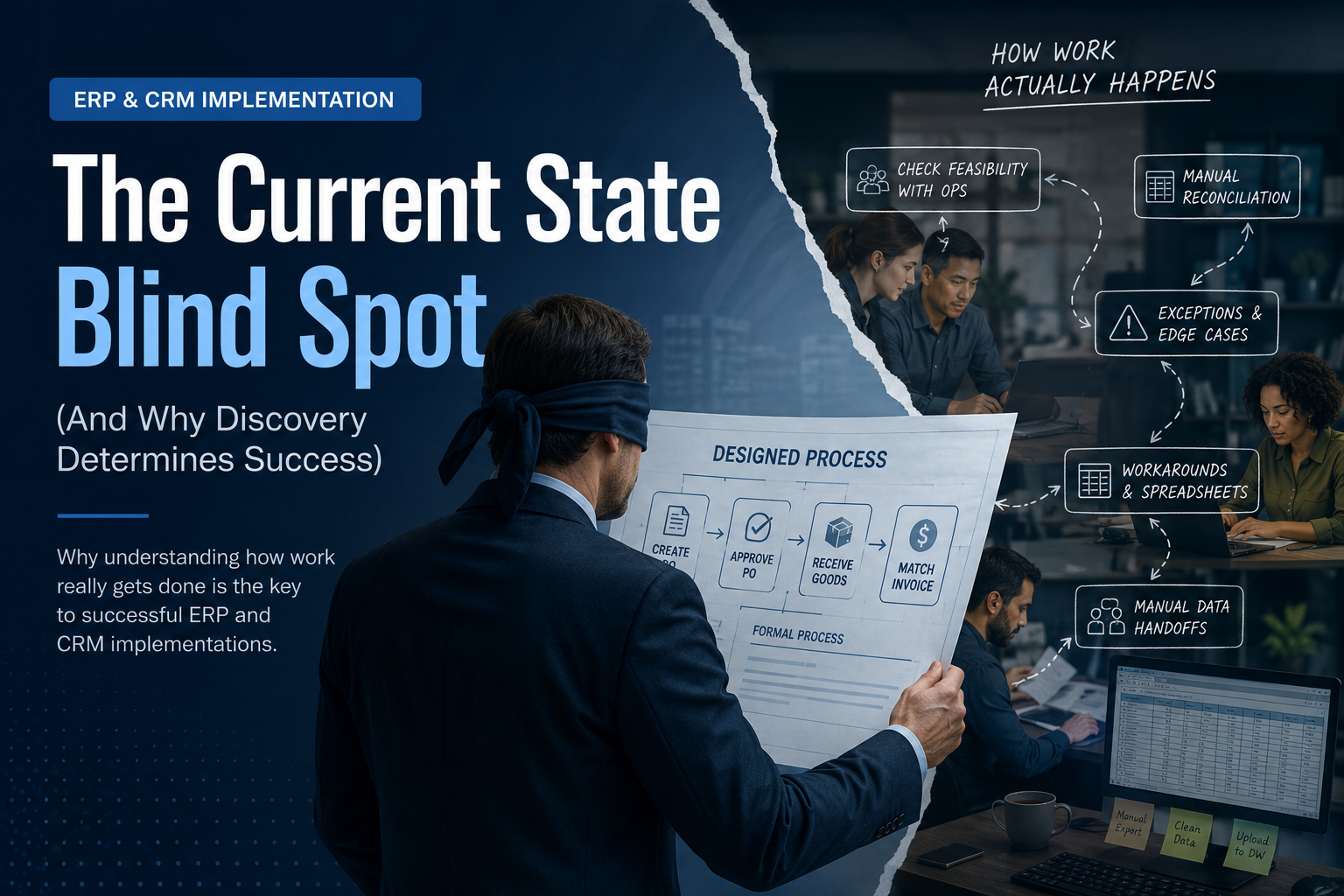 ERP and CRM Implementation: The Current State Blind Spot (And Why Discovery Determines Success)