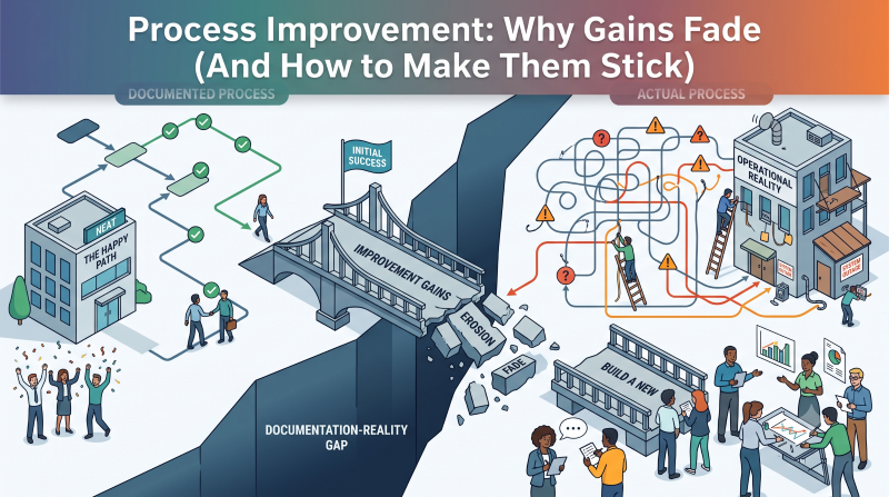 Process Improvement: Why Gains Fade (The Documentation-Reality Gap)
