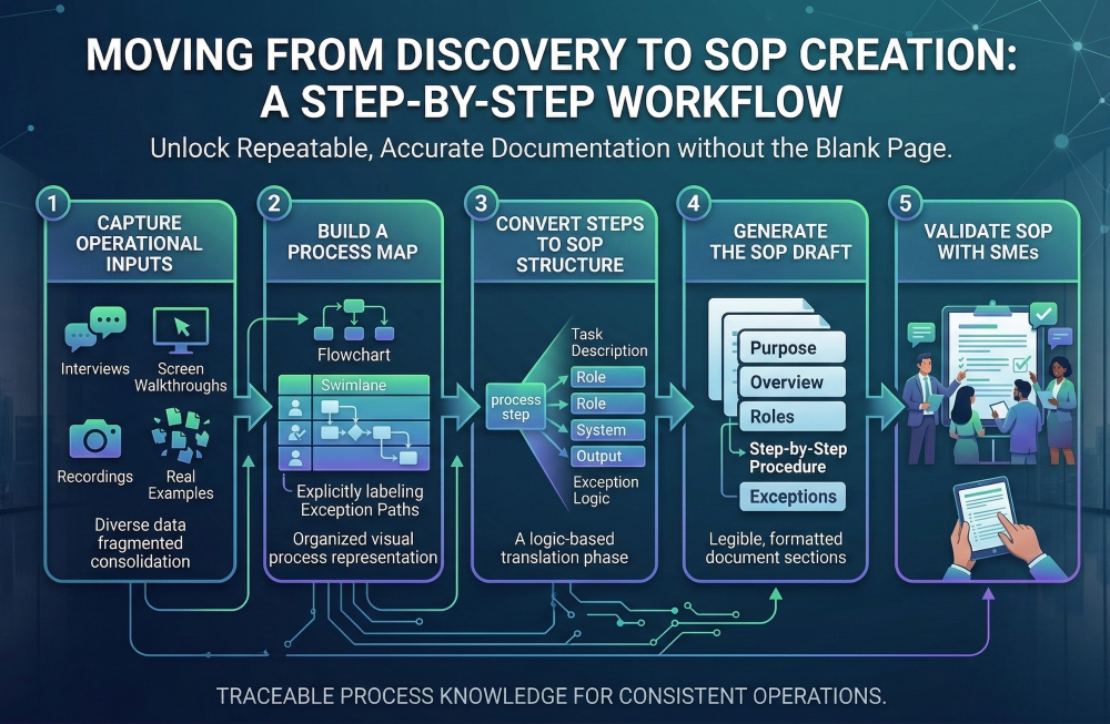From Process Discovery to SOPs: A Practical Workflow That Avoids the “Blank Page” Problem