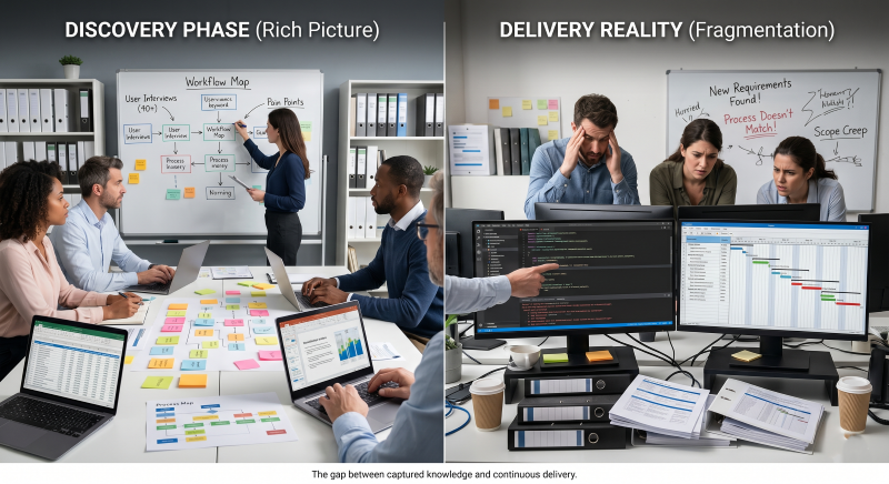 The Transformation Knowledge Gap: Why Each Phase Reinvents Context