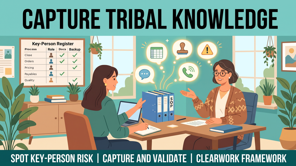 Tribal Knowledge Capture and Key-Person Risk | ClearWork