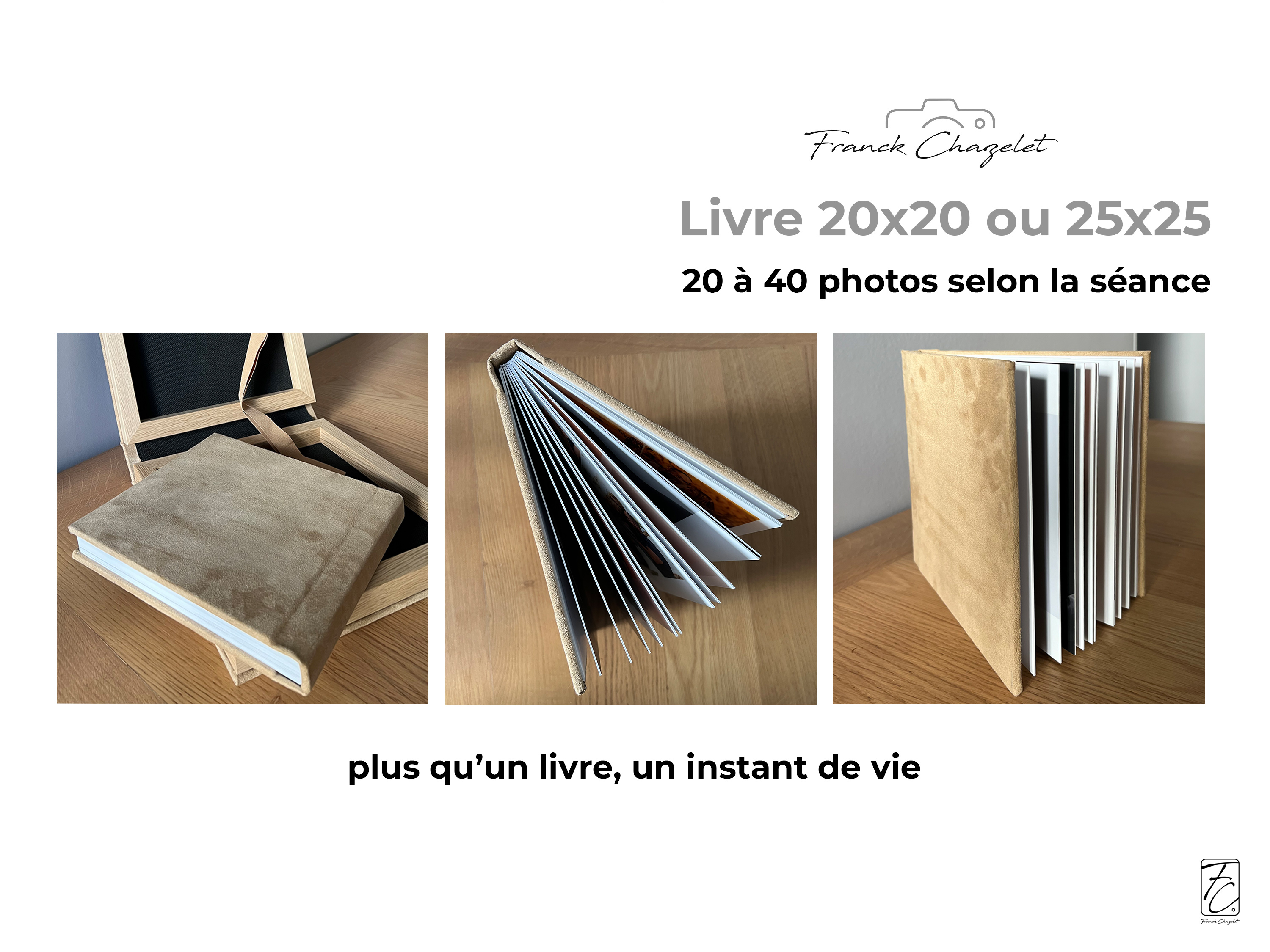 Bon cadeau livre album 20x20 ou 25x25cm