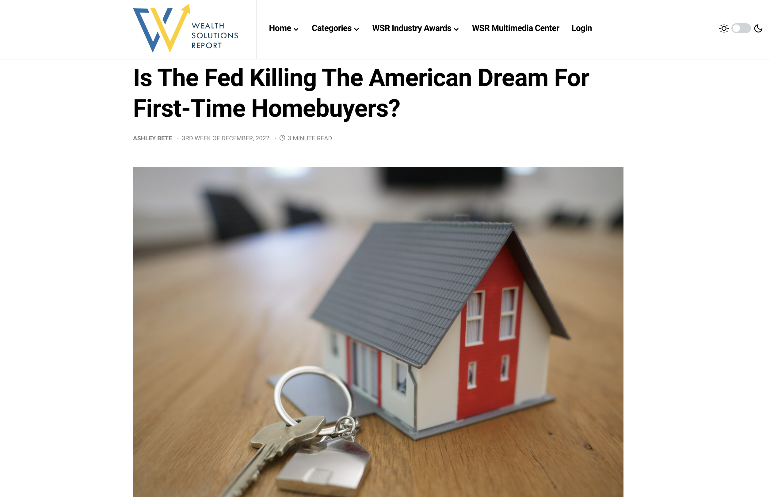 Is The Fed Killing The American Dream For First-Time Homebuyers?