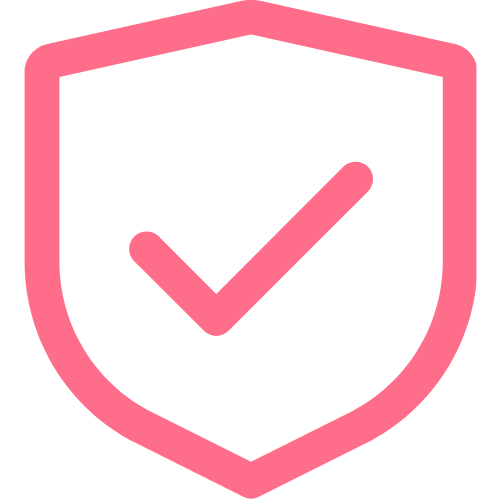 Icon of a shield with a check mark inside. 