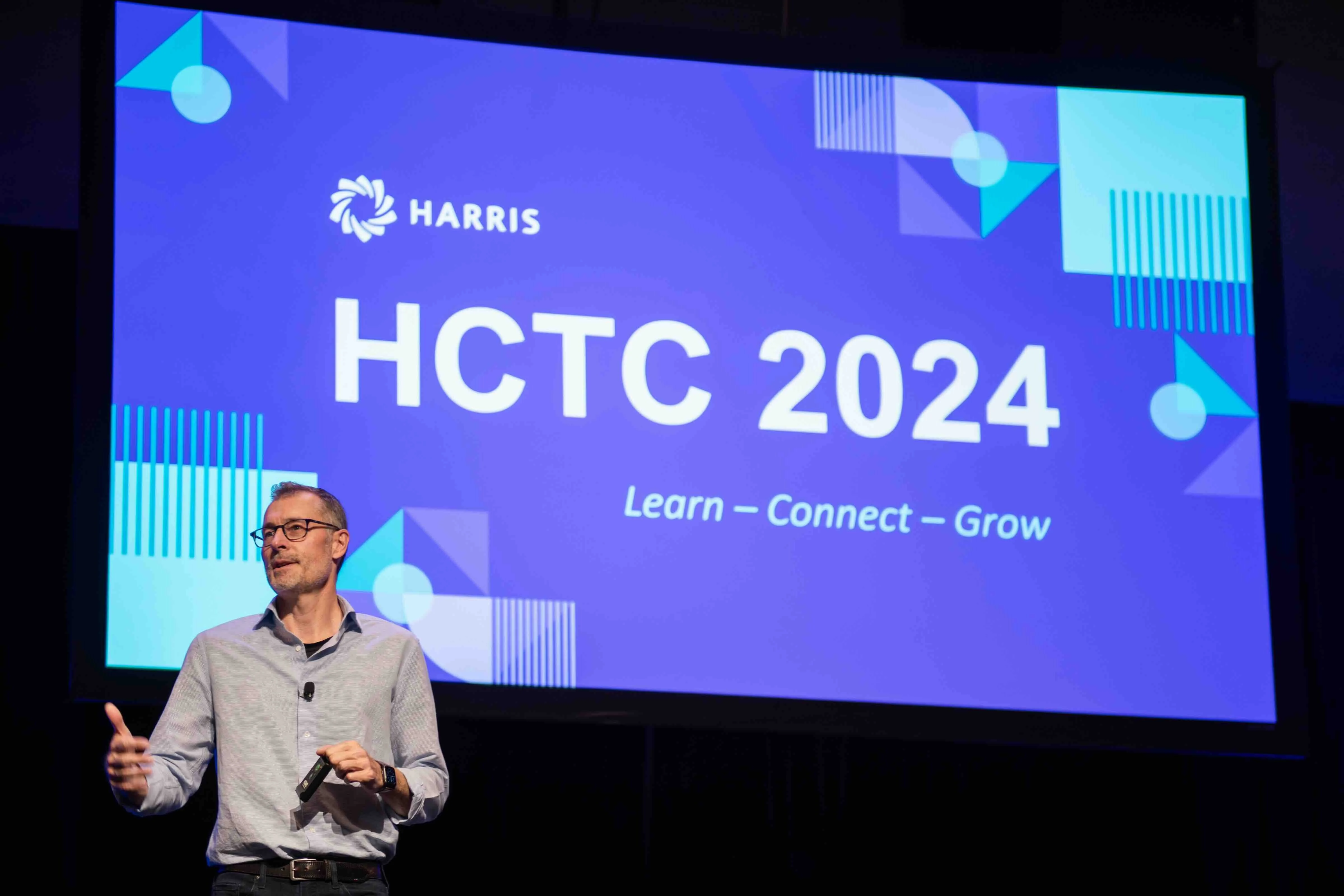 Jeff Bender in Front of HCTC sign