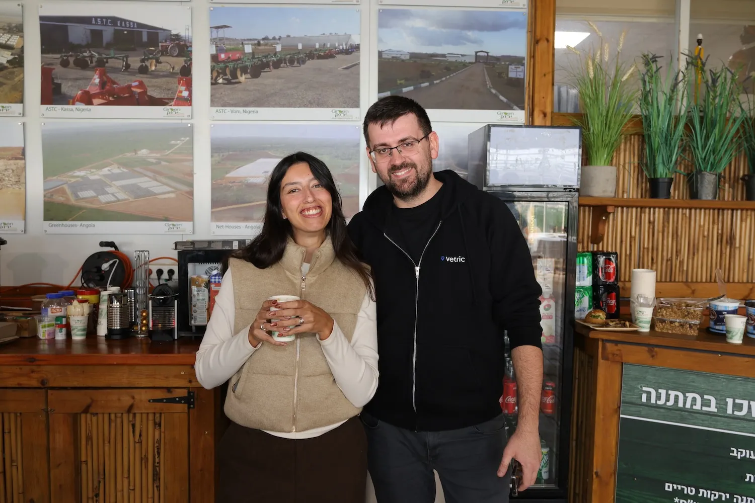 A man and a woman standing next to each other.