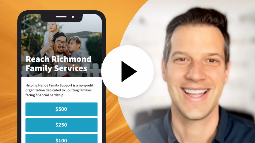a man smiling and a video call