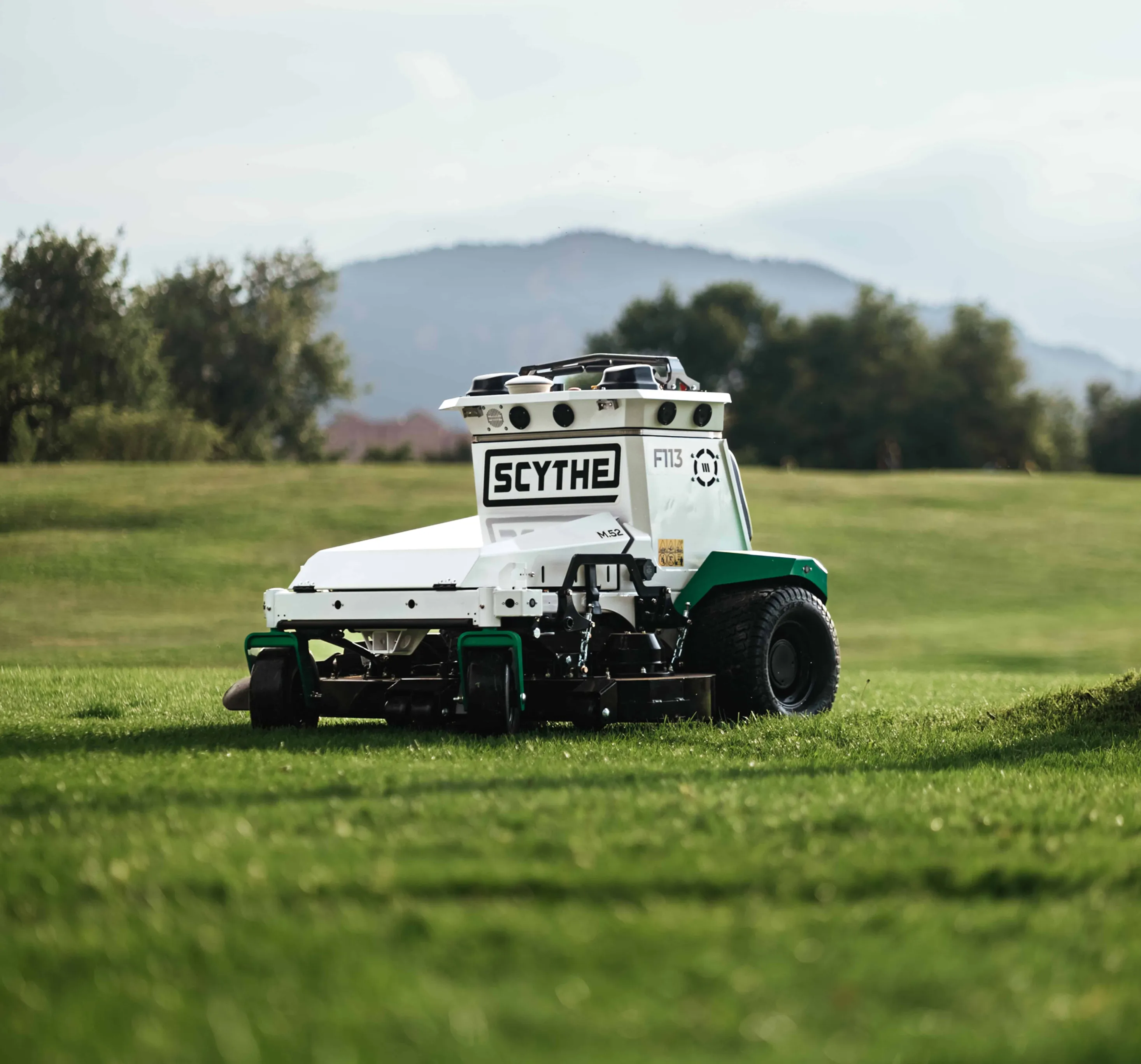 Scythe Mower Robot in a field