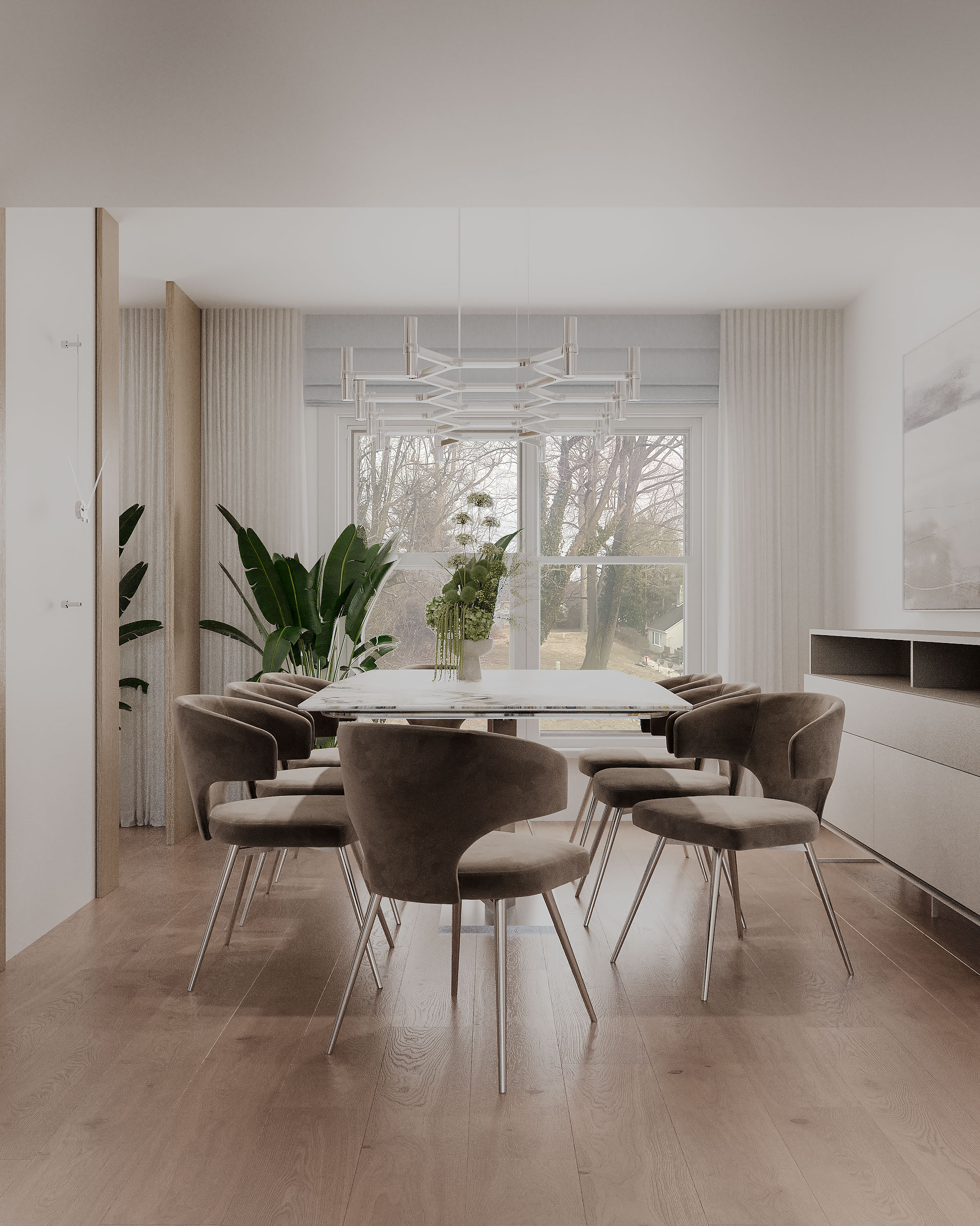 image of open house event setup for a property management company